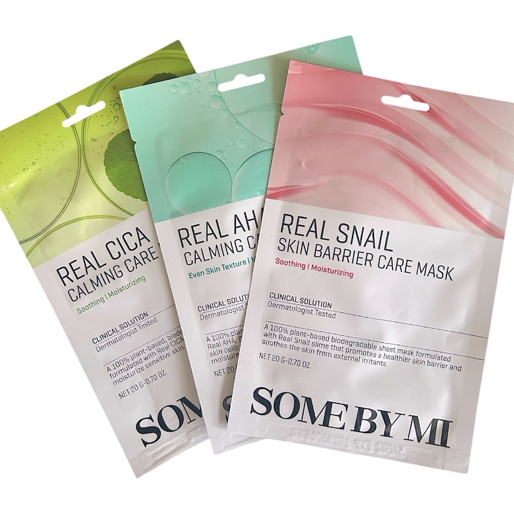 SOME BY MI AHA.BHA.PHA CICA & SNAIL Mask Trio Made in Korea Kbeauty